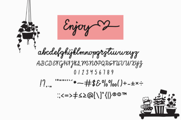 Enjoy the Little Things Font Poster 8