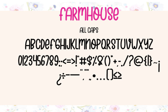 Farmhouse Aglo Font Poster 2