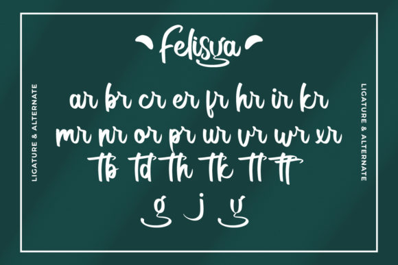 Felisya Script Font Poster 5