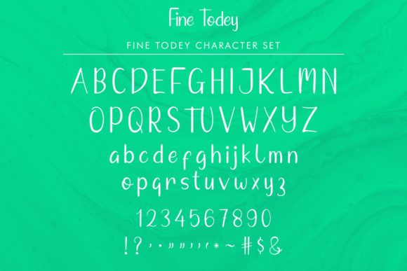 Fine Todey Font Poster 5