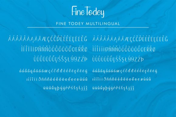 Fine Todey Font Poster 8