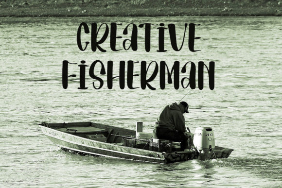 Fishing Font Poster 5