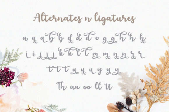 Floristy Font Poster 9