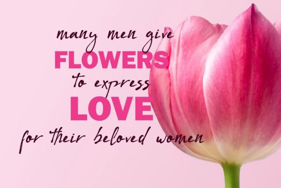 Flower of Love Font Poster 4