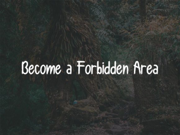 Forbidden Forest Font Poster 2