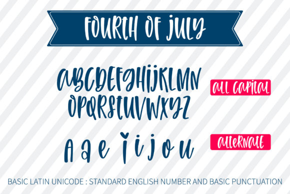 Fourth of July Font Poster 5