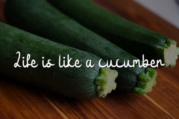 Fresh Cucumber Font Poster 3
