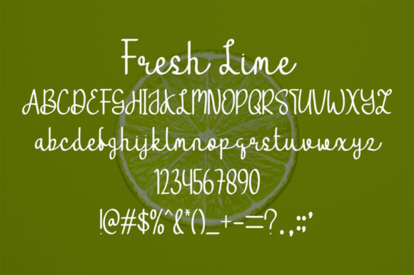 Fresh Lime Font Poster 5