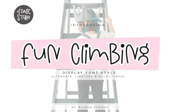 Fun Climbing Font Poster 1