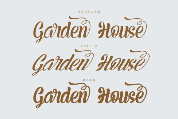 Garden House Font Poster 14