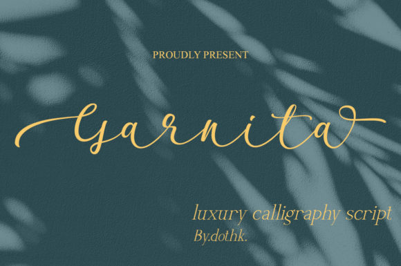Garnita Script Font Poster 2