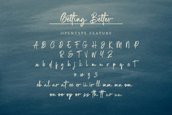 Getting Better Font Poster 8