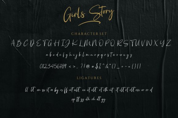 Girl Story Font Poster 11