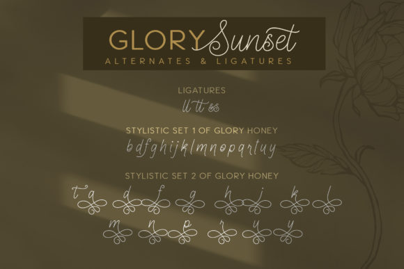 Glory Sunset Font Poster 3