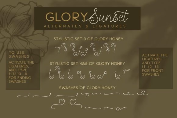Glory Sunset Font Poster 4