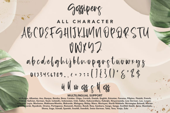 Gossipers Font Poster 9