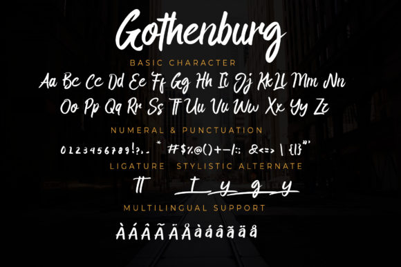 Gothenburg Font Poster 7