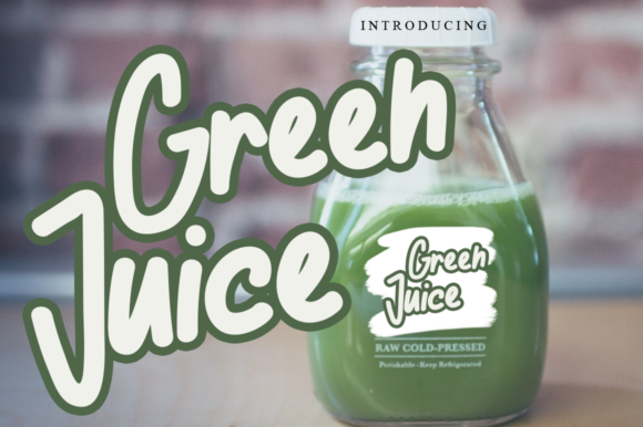 Green Juice Font Poster 1