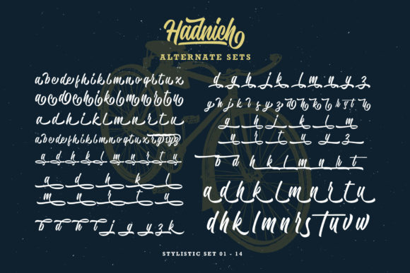 Hadnich Font Poster 16