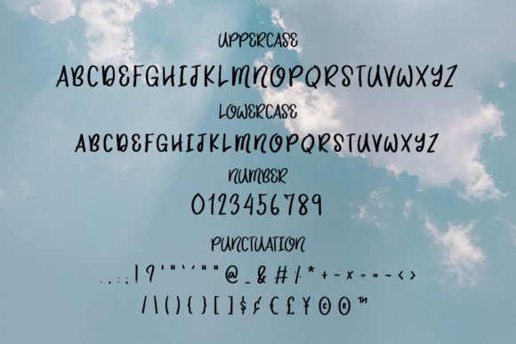 Half Moon Font Poster 3