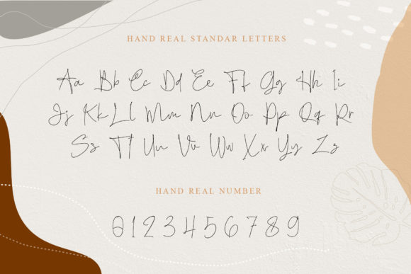 Hand Real Font Poster 2