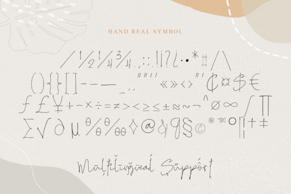 Hand Real Font Poster 3