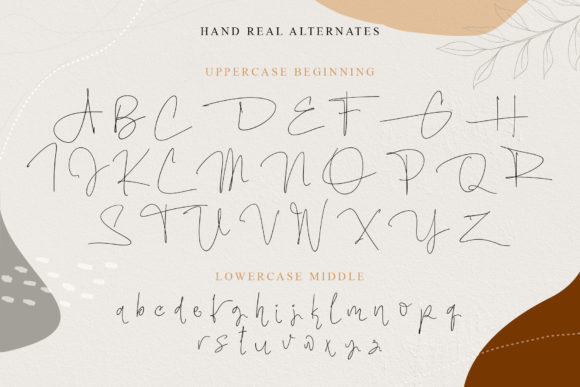 Hand Real Font Poster 4