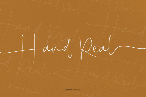 Hand Real Font Poster 8