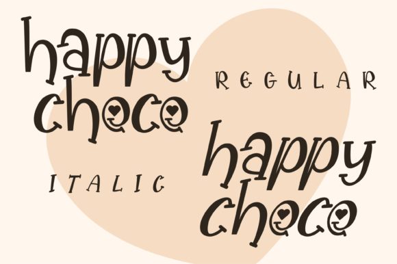 Happy Choco Font Poster 2