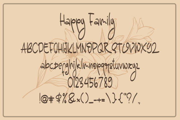 Happy Family Font Poster 3