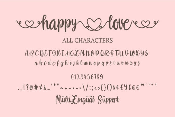 Happy Love Font Poster 3