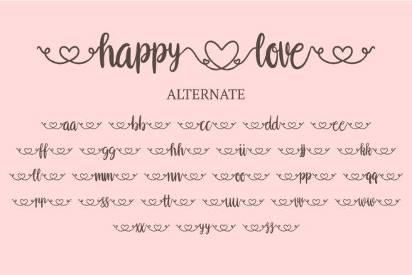 Happy Love Font Poster 4