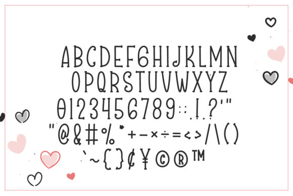 Happy Loves Font Poster 5