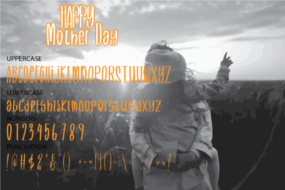 Happy Mother Day Font Poster 4