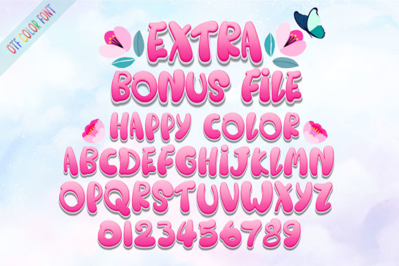 Happy Rainbow Family Font Poster 10