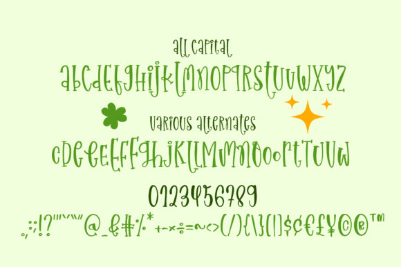 Happy St.Patrick’s Day Font Poster 2