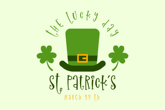 Happy St.Patrick’s Day Font Poster 6