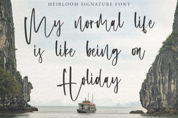 Heirloom Font Poster 6