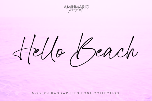 Hello Beach Font Poster 17