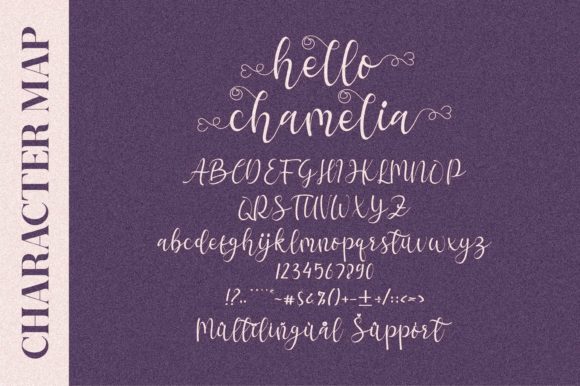 Hello Chamelia Font Poster 2