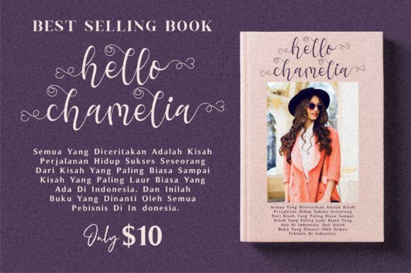 Hello Chamelia Font Poster 8