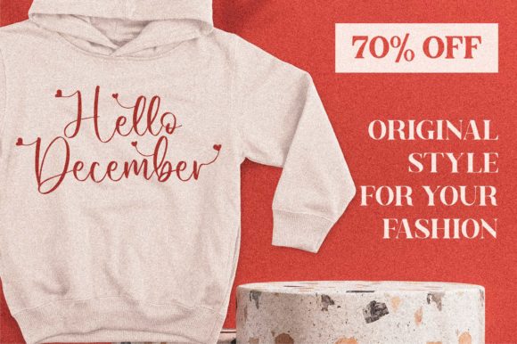 Hello December Font Poster 10