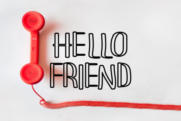 Hello Friend Font Poster 1