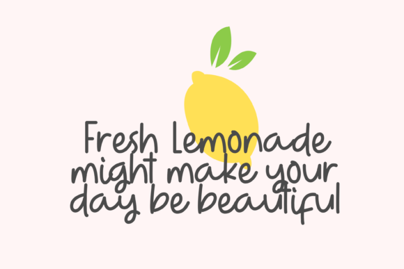 Hello Lemonade Font Poster 3