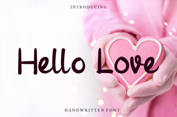 Hello Love Font Poster 1