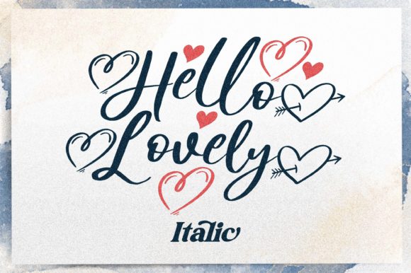 Hello Lovely Font Poster 16