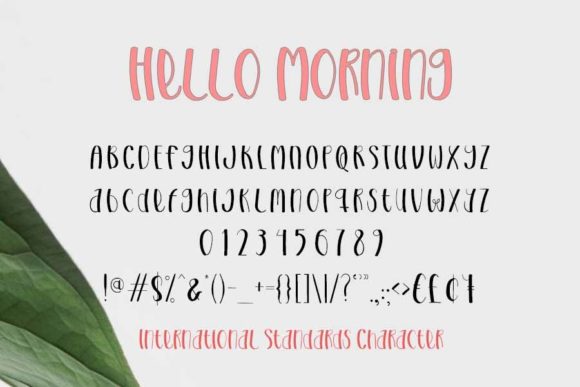 Hello Morning Font Poster 4