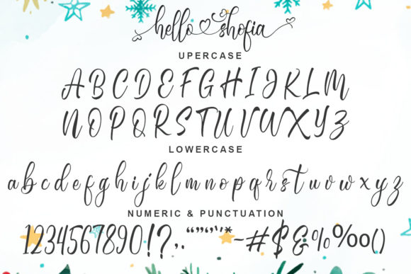 Hello Shofia Font Poster 9