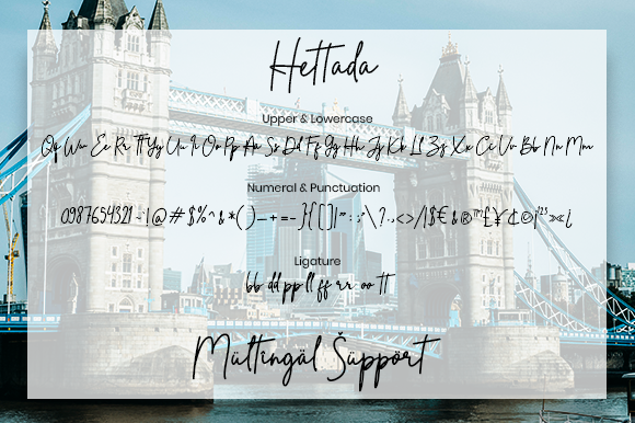 Hettada Font Poster 6