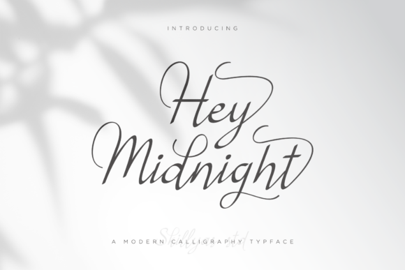 Hey Midnight Font Poster 1